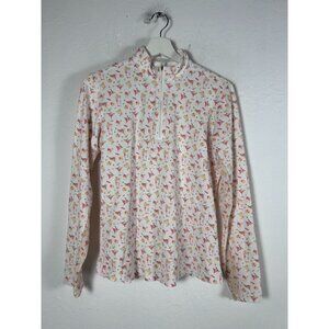 SanSoleil Womens UV 50+ Cooling Long Sleeve Golf Pullover Cocktail Print Medium